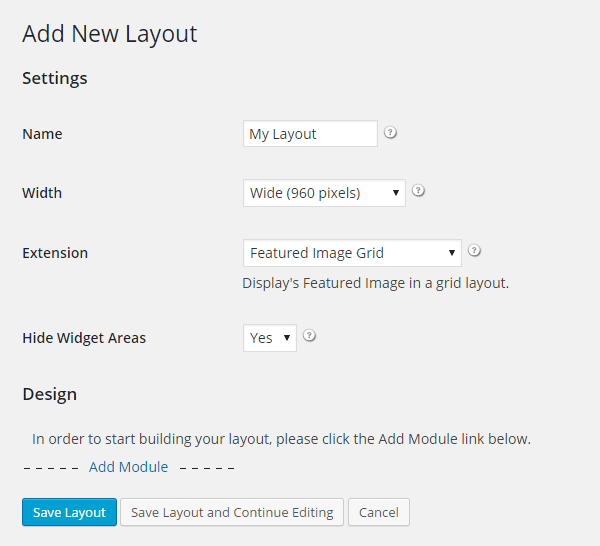 การตรวจสอบตัวสร้าง iThemes เพิ่มเค้าโครงใหม่