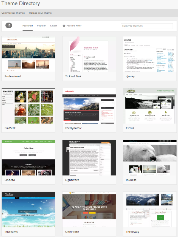 模板与主题 wordpress