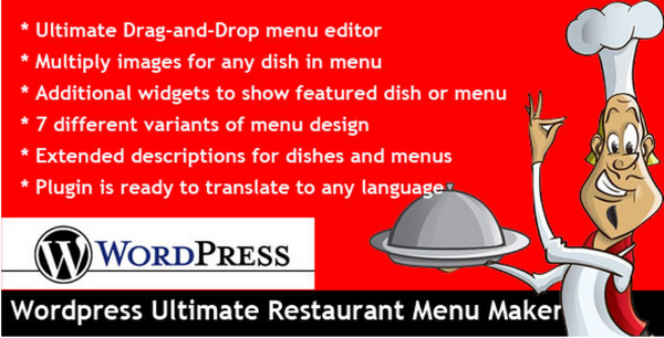 Wordpress 终极餐厅菜单制作工具