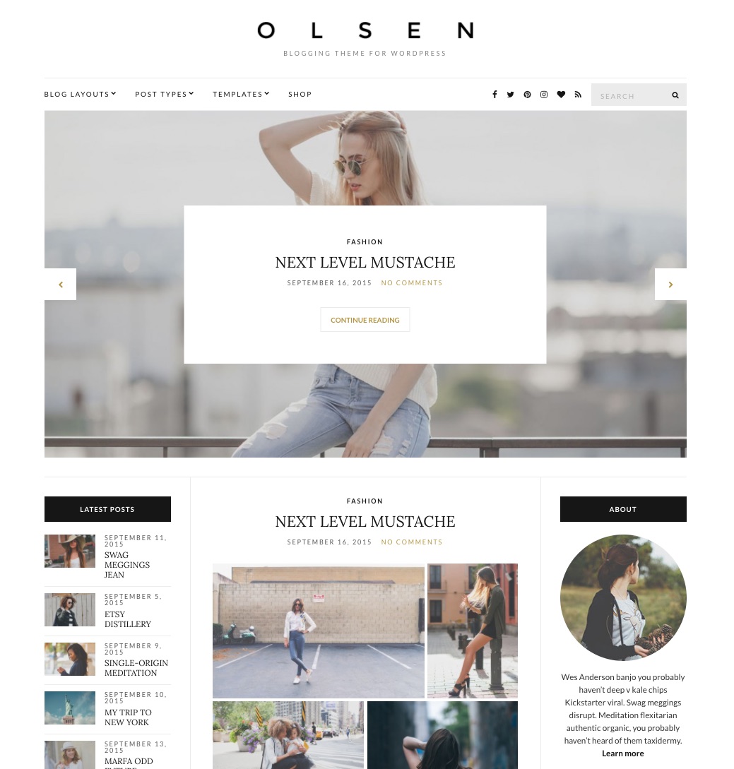 ธีม WordPress Olsen