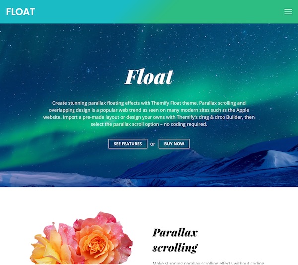 thème flottant