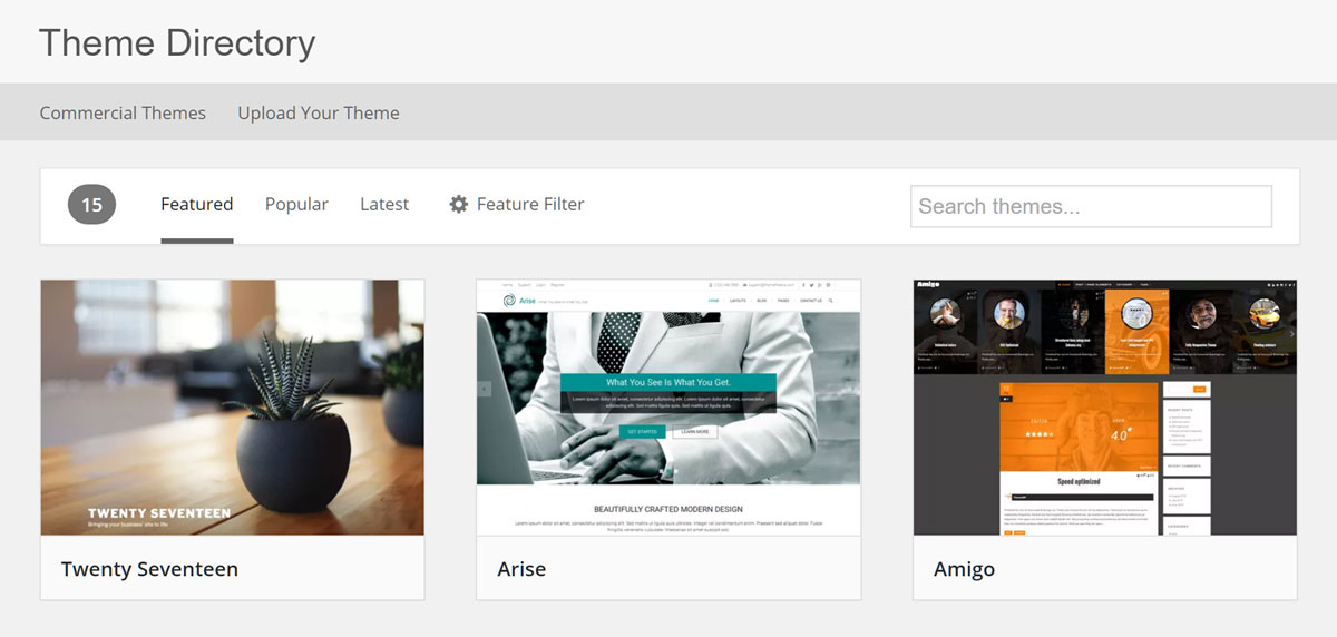 WordPress 主题目录