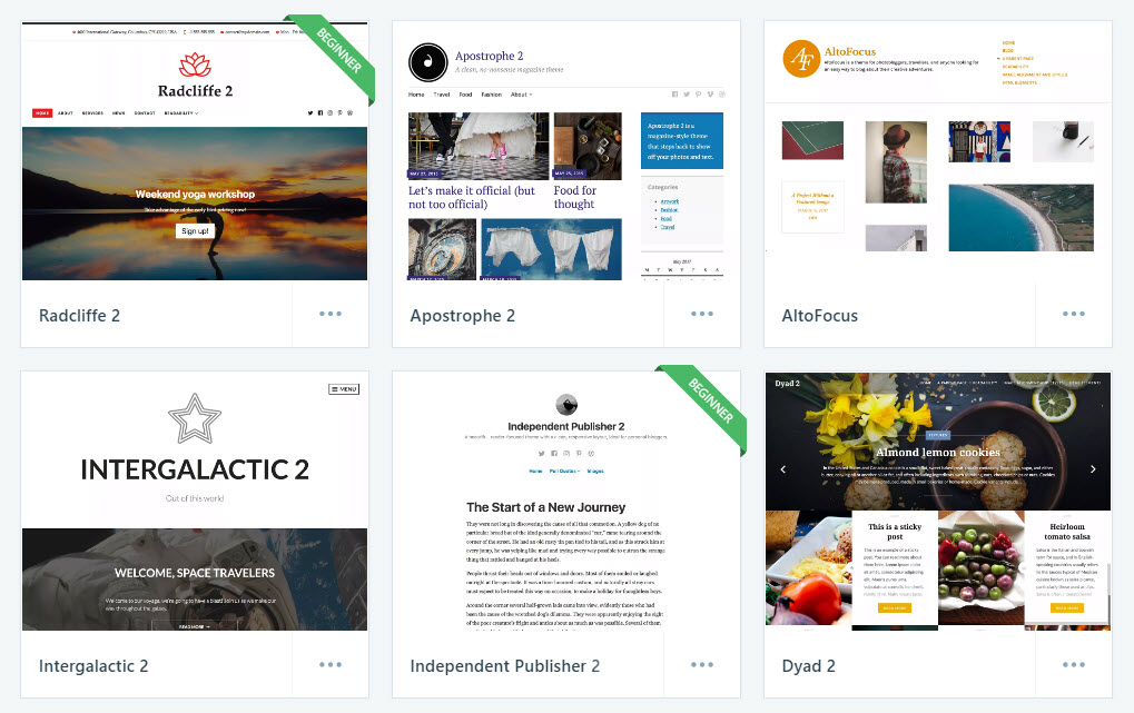 WordPress.comのテーマ
