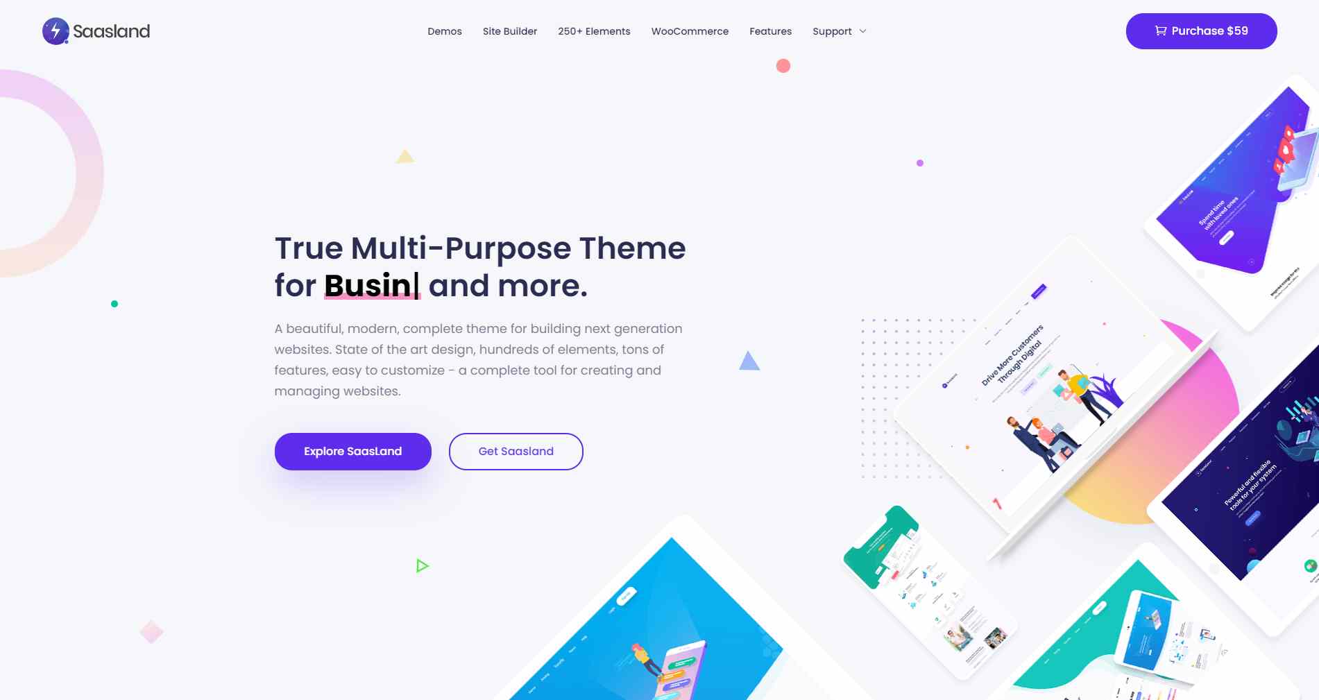 Saasland - Thème WordPress polyvalent
