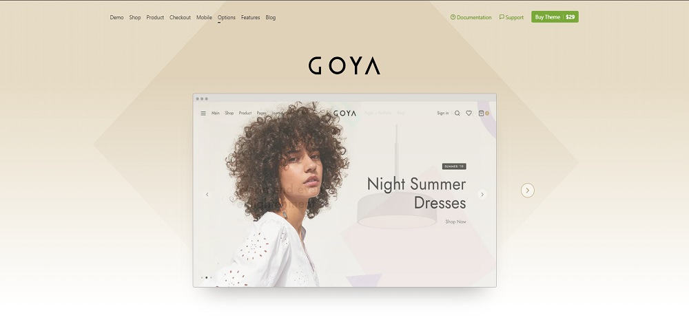 Thème Goya-Modern-WooCommerce