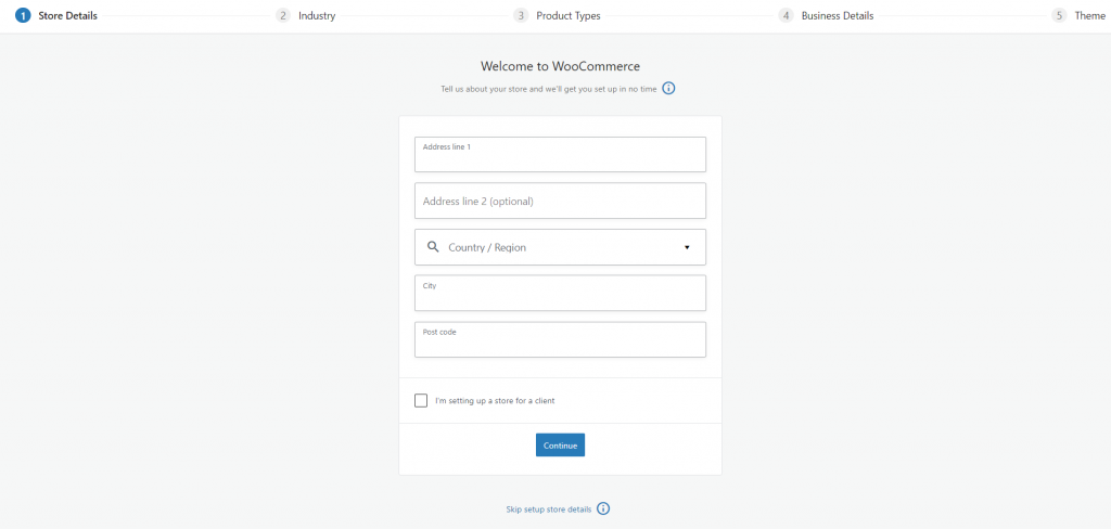 предоставить базовые сведения о магазине wordpress-woocommerce