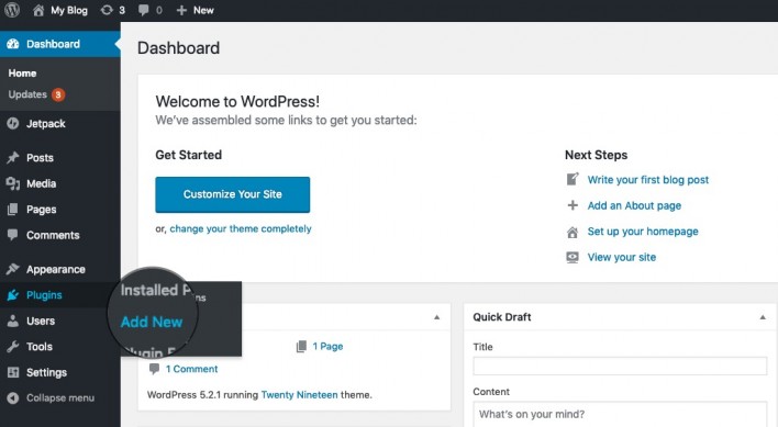 добавить новый плагин в магазин wordpress woocommerce