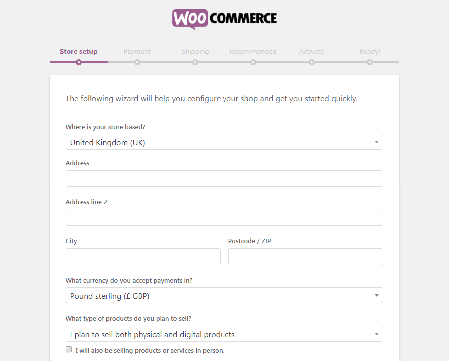 Halaman Pengaturan WooCommerce
