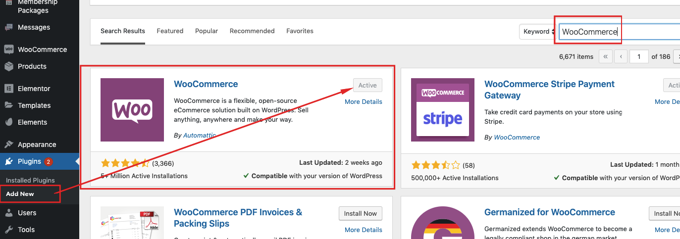 instal woocommerce di wordpress