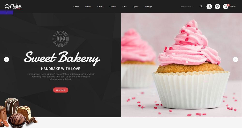 Holzlöffel-Online-Cake-Shop-Theme