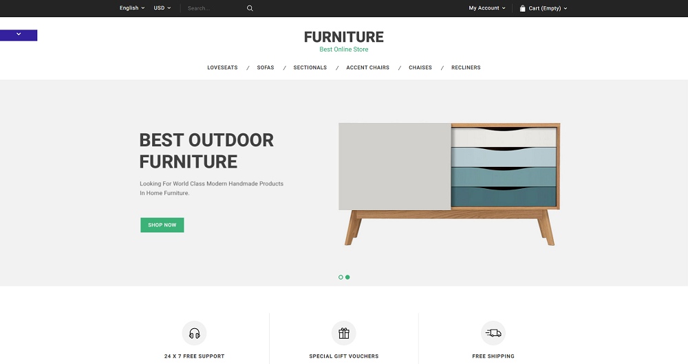 Möbelhaus-Prestashop-Thema