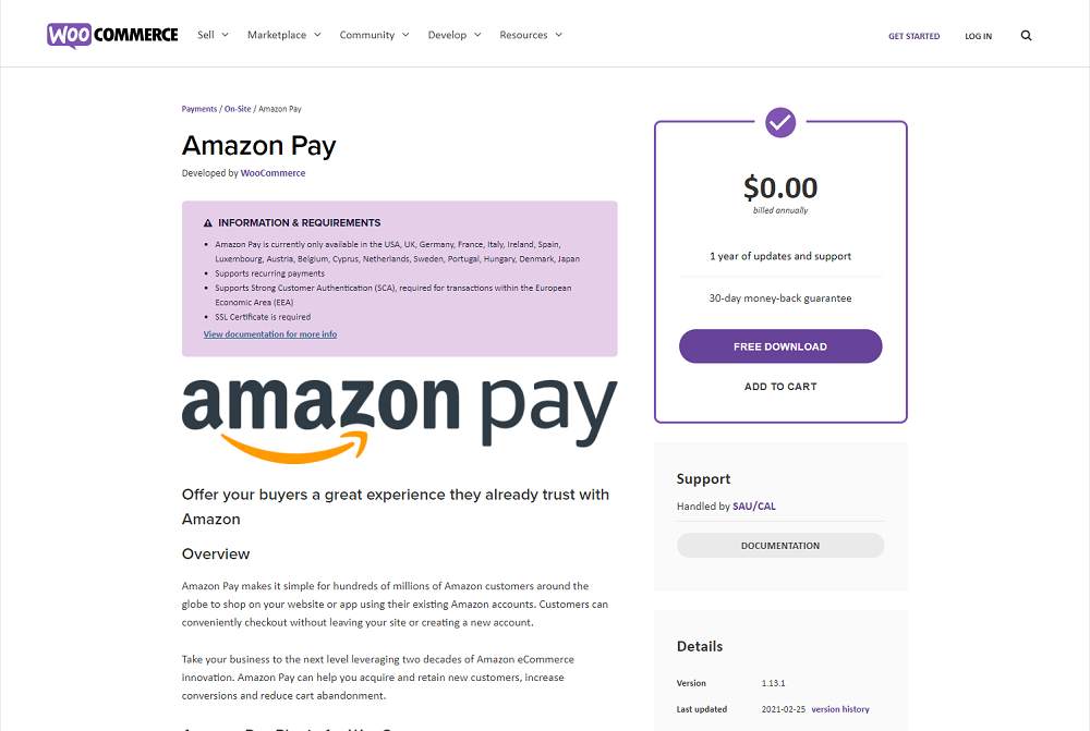 亞馬遜支付 WooCommerce 支付