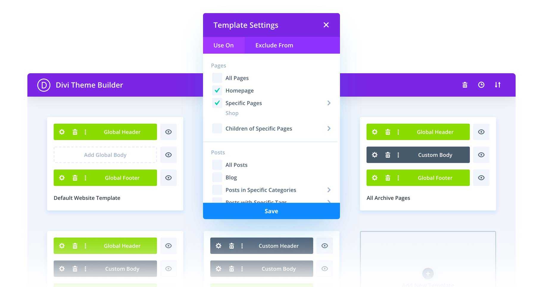 Divi-Builder-Funktionen