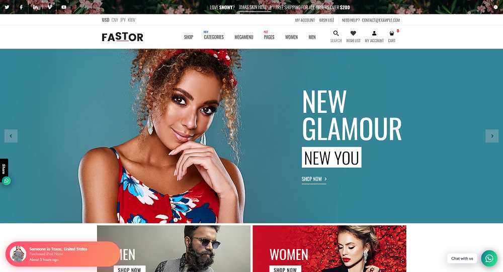 Tema delle sezioni Shopify multiuso Fastor
