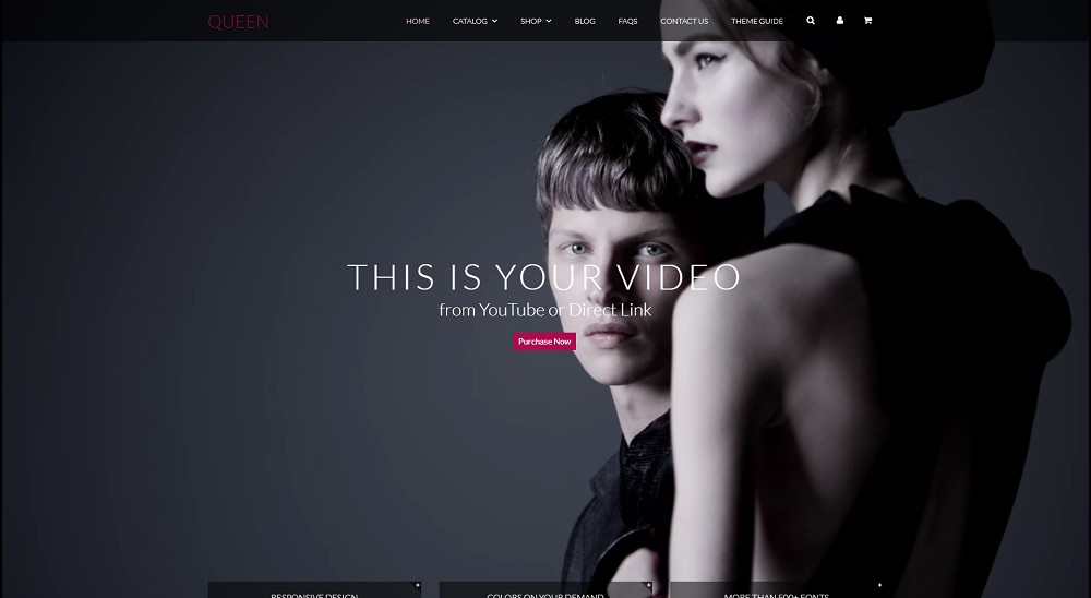 Tema per prodotto singolo Queen Shopify
