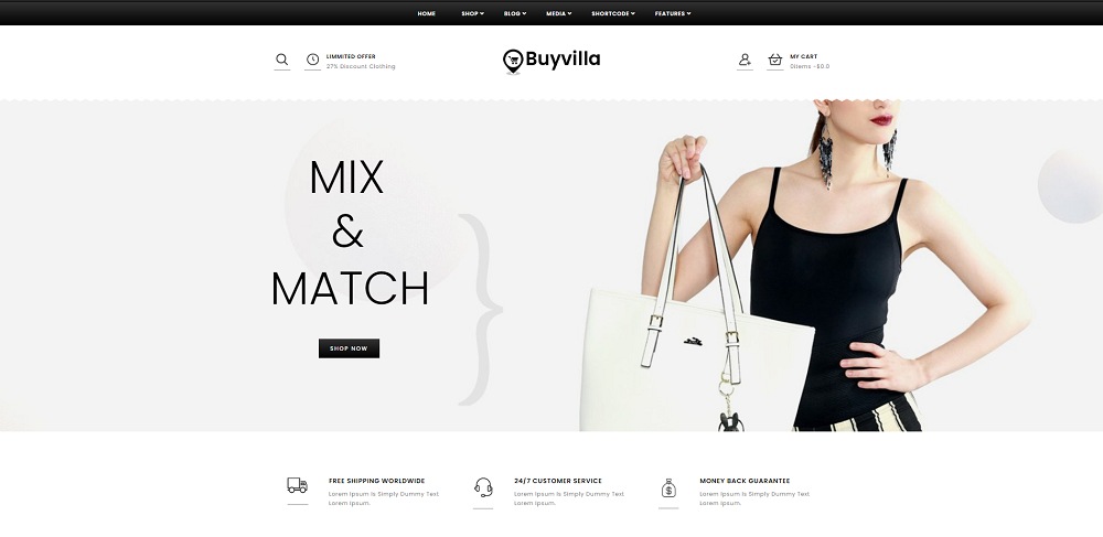 Buyvilla Mehrzweck-WooCommerce-Theme