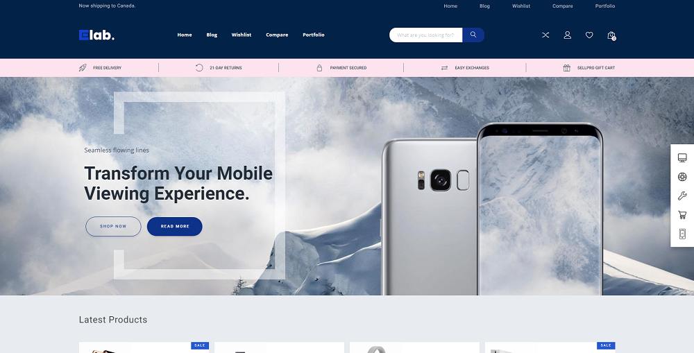 eLab WooCommerce Marketplace WordPress-Thema