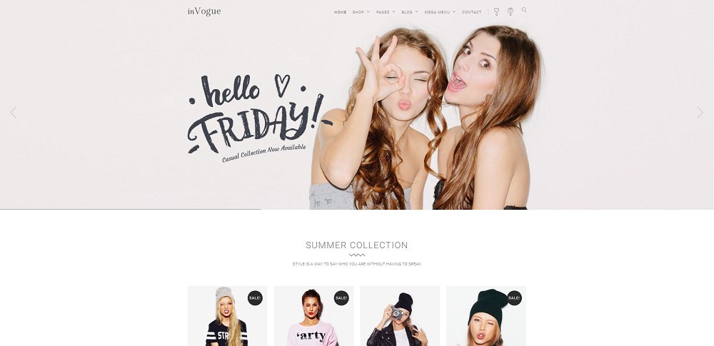 inVogue: WordPress Mode-Shopping-Theme