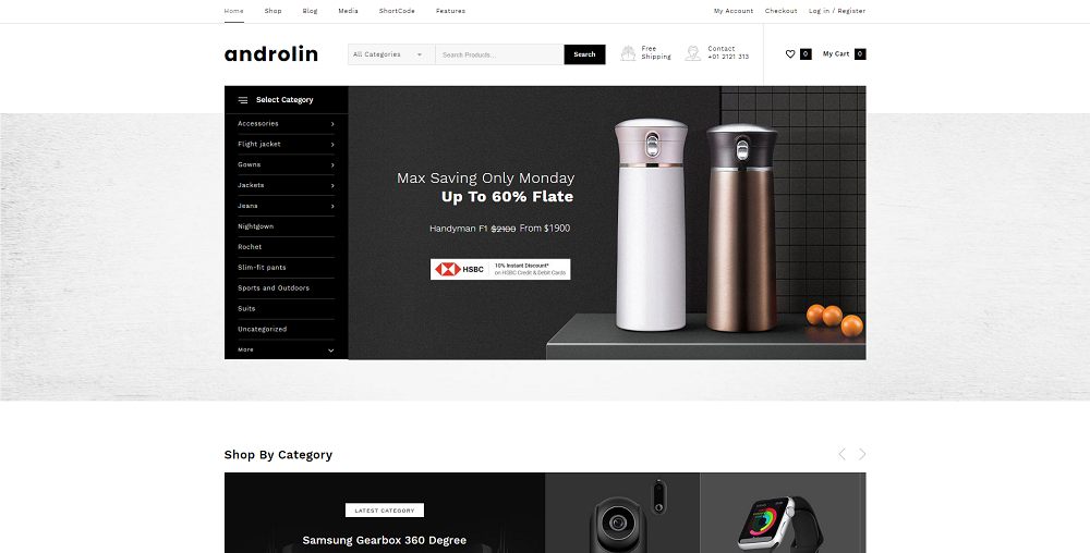 Androlin Mehrzweck-WooCommerce-Theme
