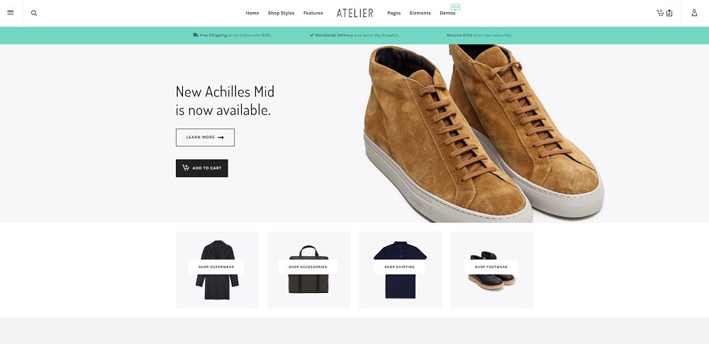 Atelier Creative Mehrzweck-E-Commerce-Thema