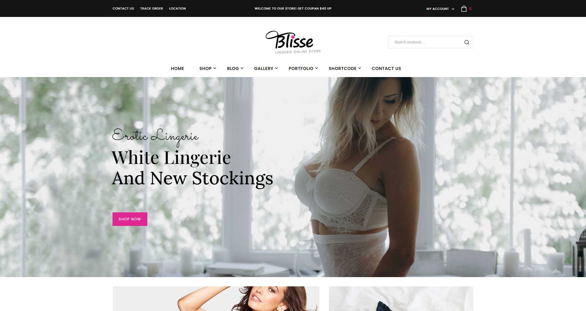 Blisse - Dessous-Online-Shop WooCommerce Theme