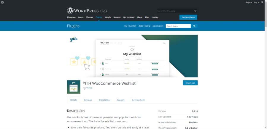YITH-WooCommerce-Lista dei desideri