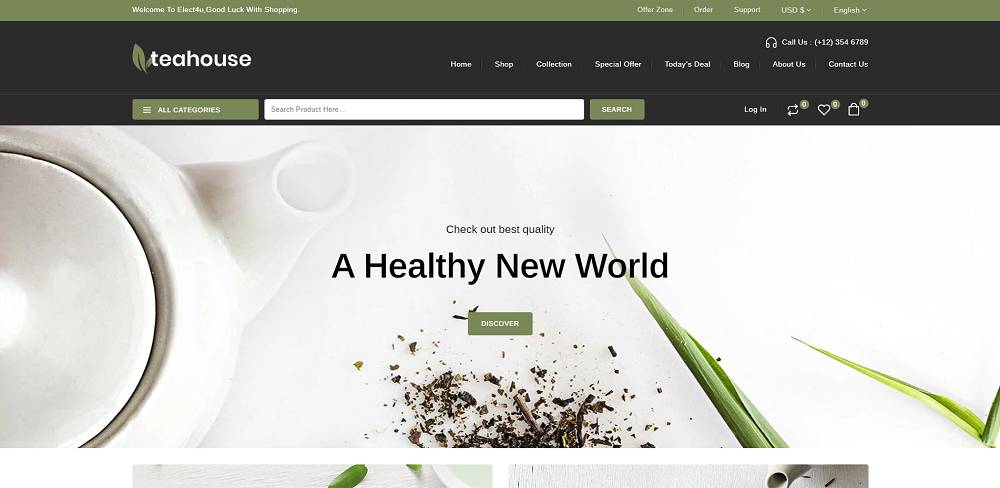 Teahouse - Tema Coffee & Spice Shopify