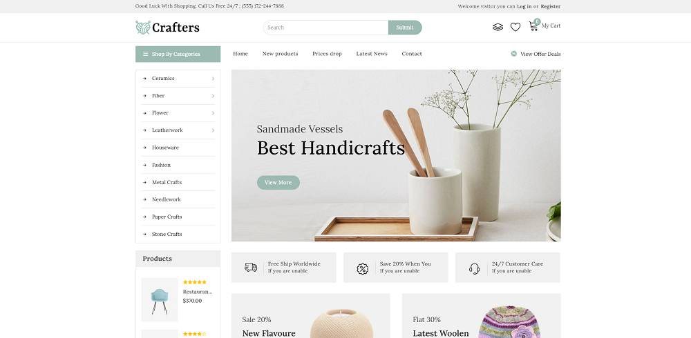 Crafter - Seni dan Furnitur Shopify