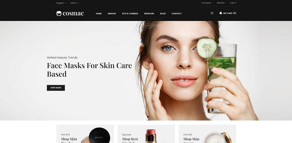 Cosmac - Templat Shopify Kosmetik & Penata Rias