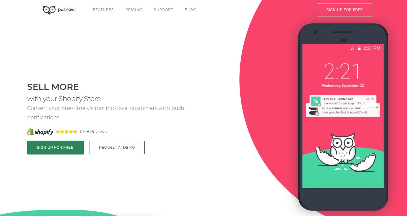 Shopify용 PushOwl 웹 푸시 알림