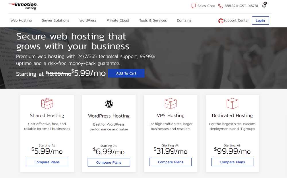 Hospedagem InMotion - Melhor Hospedagem de Sites