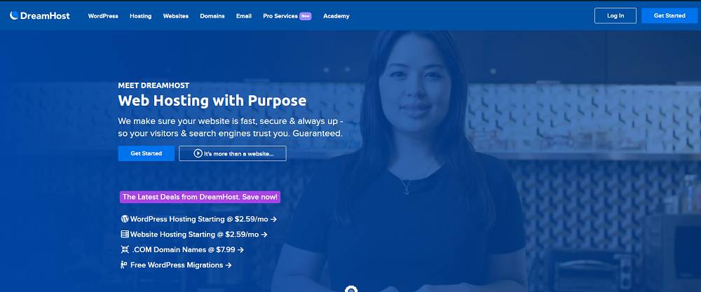 DreamHost - Melhor Hospedagem de Sites