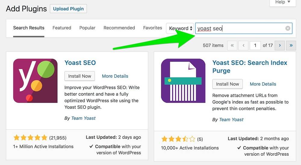 Plugin Yoast SEO para WordPress