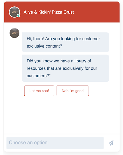 Chatbot ao vivo