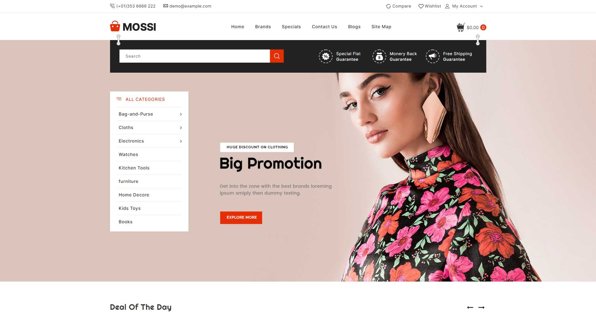 Mossi_ แฟชั่นและเครื่องประดับ ธีม OpenCart