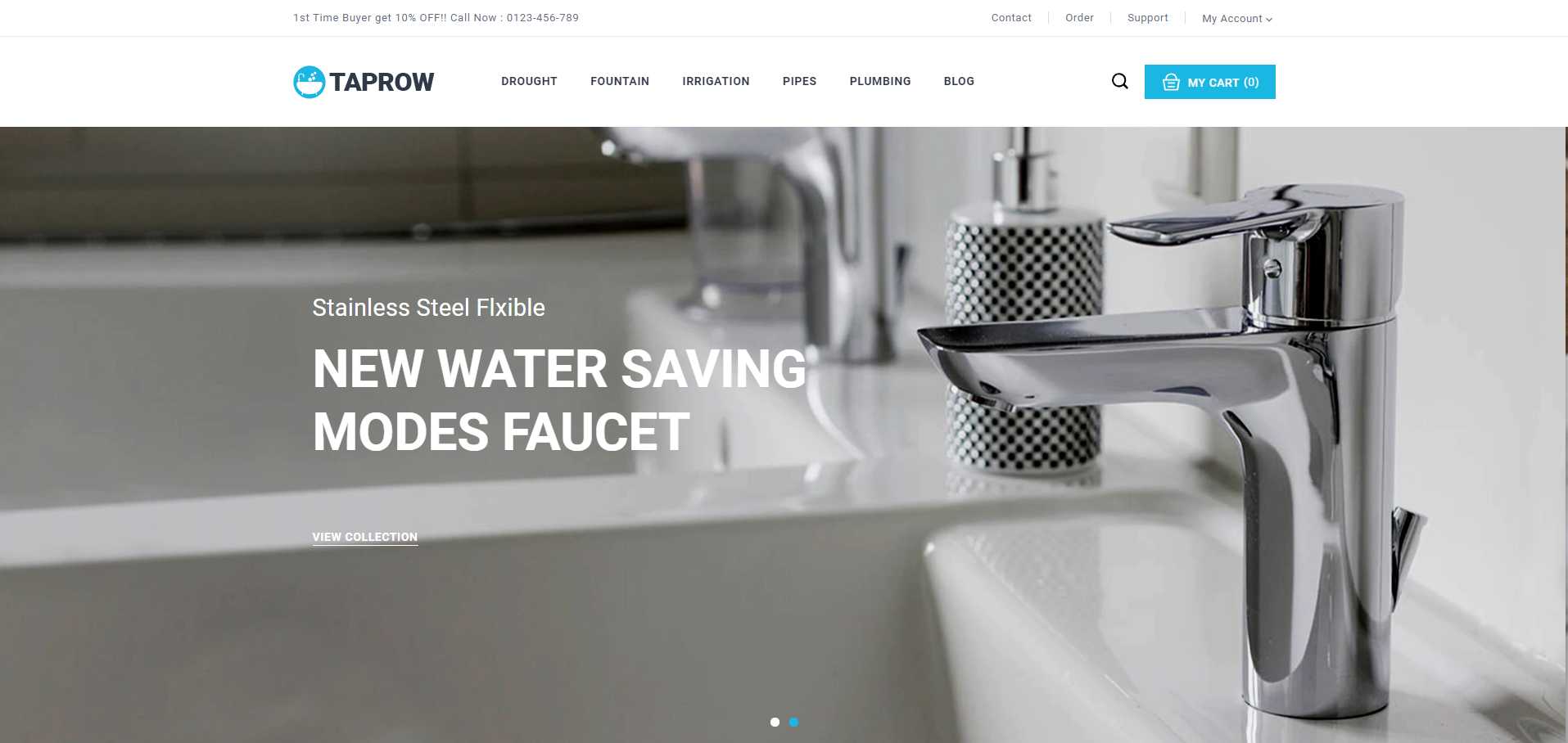 Taprow_ ประปา ห้องน้ำ และสุขาภิบาล Shopify Theme