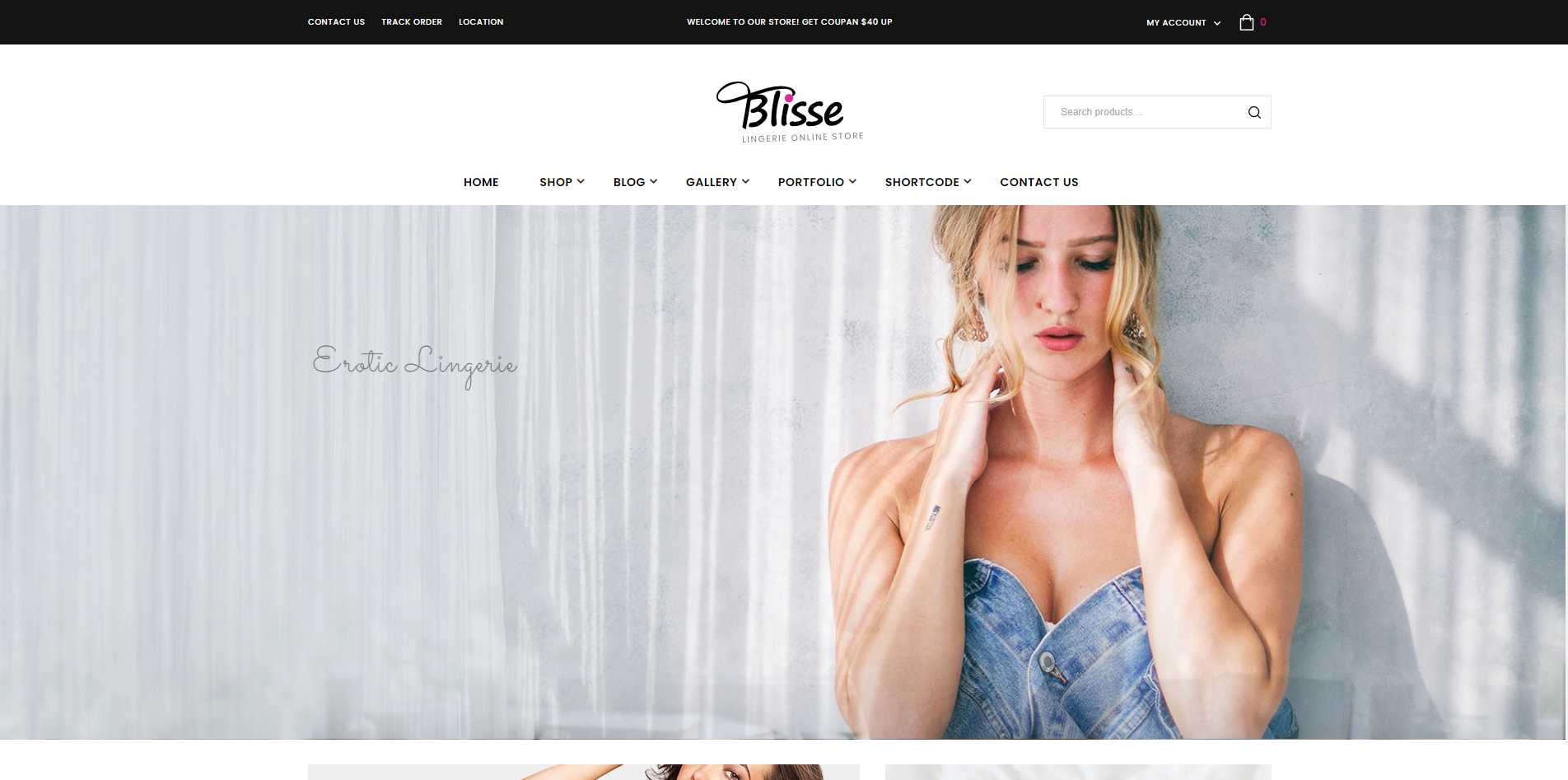 Blisse_ Lingerie ร้านค้าออนไลน์ WooCommerce Theme