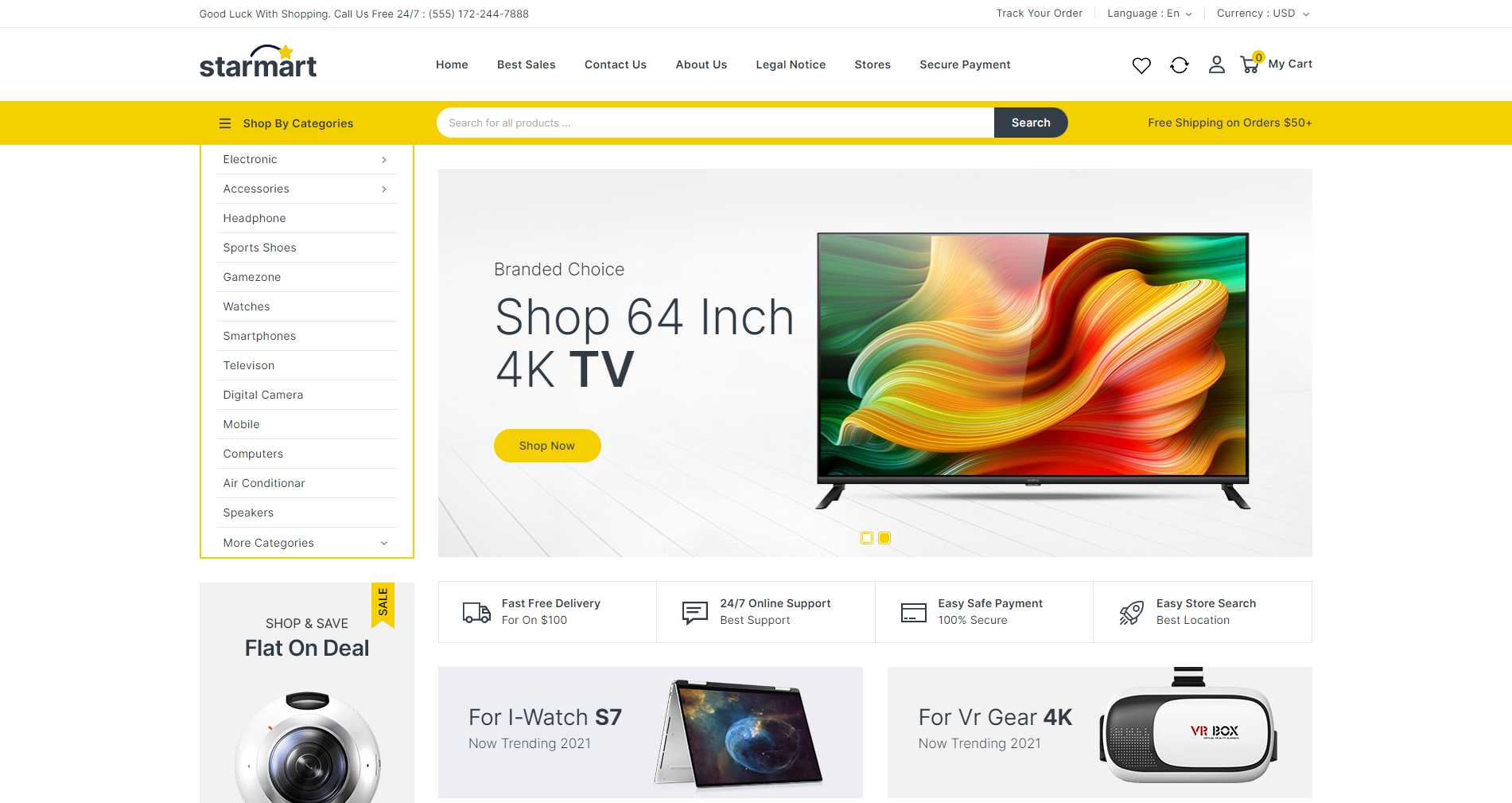 ธีม Starmart_ Electronics Store Prestashop