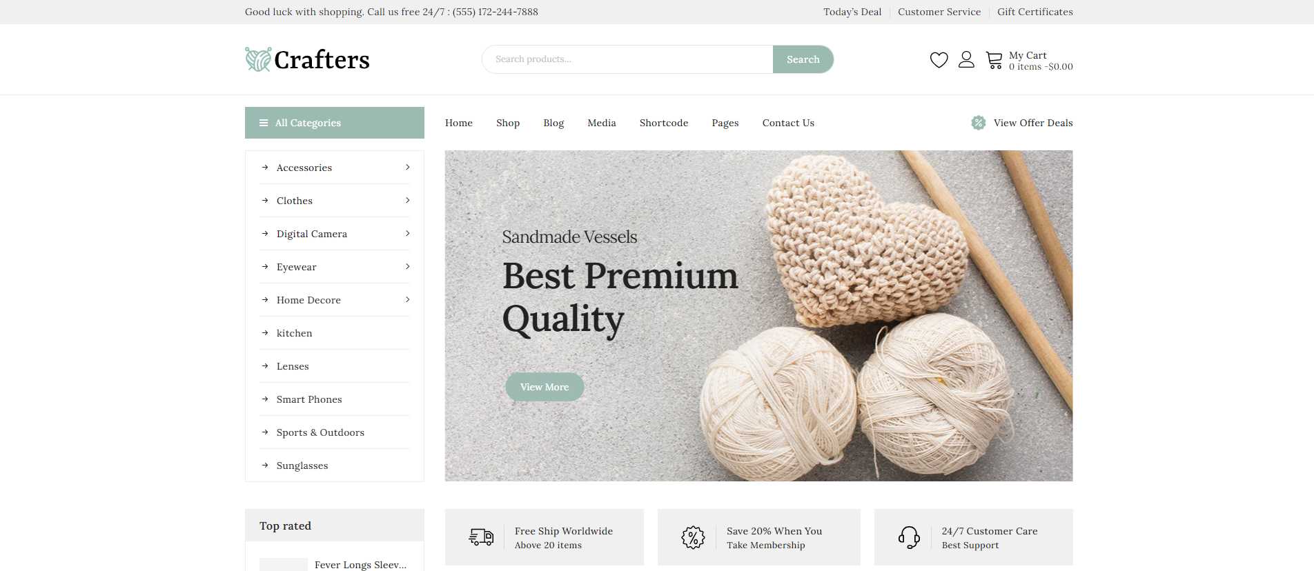 Crafters Art and Decor ธีม WooCommerce