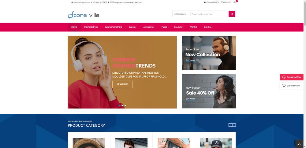 Storevilla - ธีม WooCommerce ฟรี