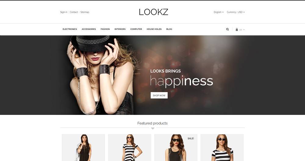 Lookz_Prestashop視差テンプレート