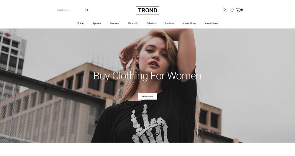 TrondファッションデザイナーストアPrestaShopテーマ