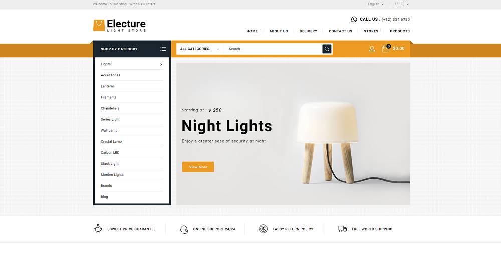 Electure — адаптивная тема Prestashop
