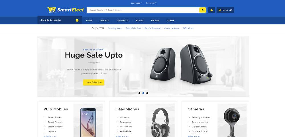SmartElect Отзывчивая тема Prestashop