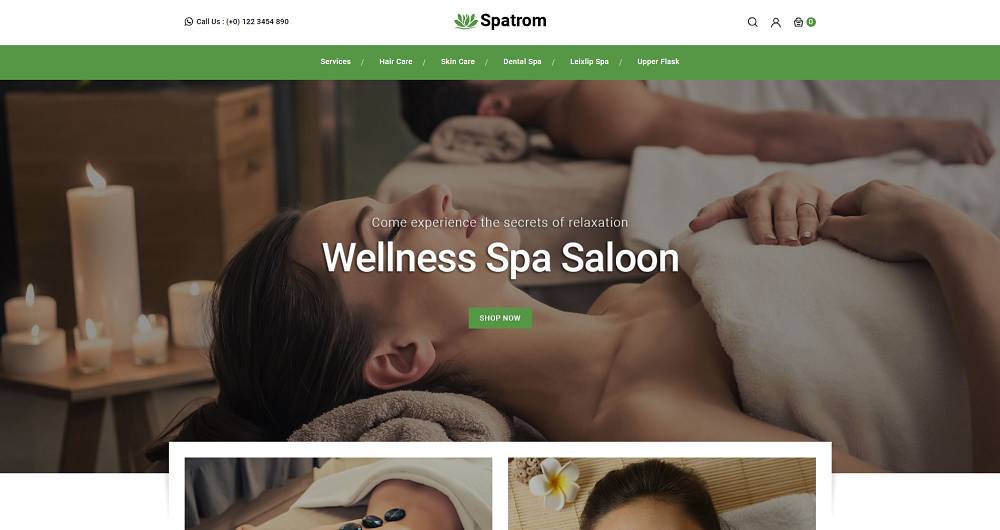 Spatrom - Tema PrestaShop Spa dan Toko Kecantikan