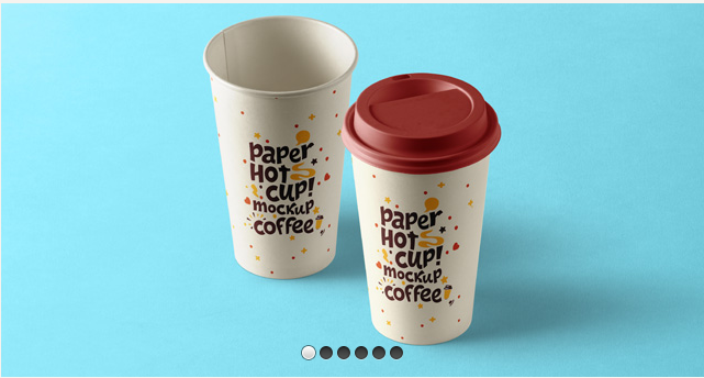 Psd 紙熱杯模板 Vol9