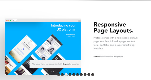 Proteos 公司 Psd 網站免費樣機模板