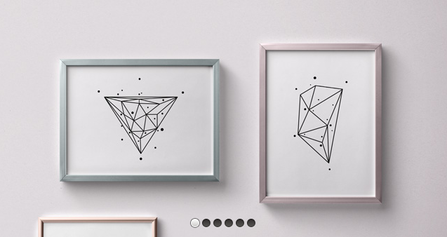 Psd金屬框架樣機-免費樣機模板