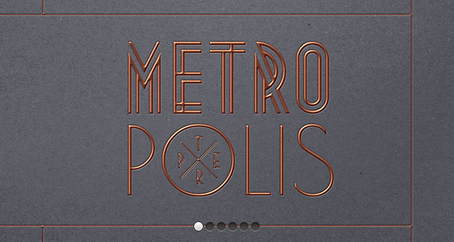 大都會 Psd 文本無效果樣機模板