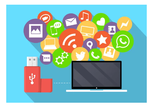 Symbole für soziale Medien